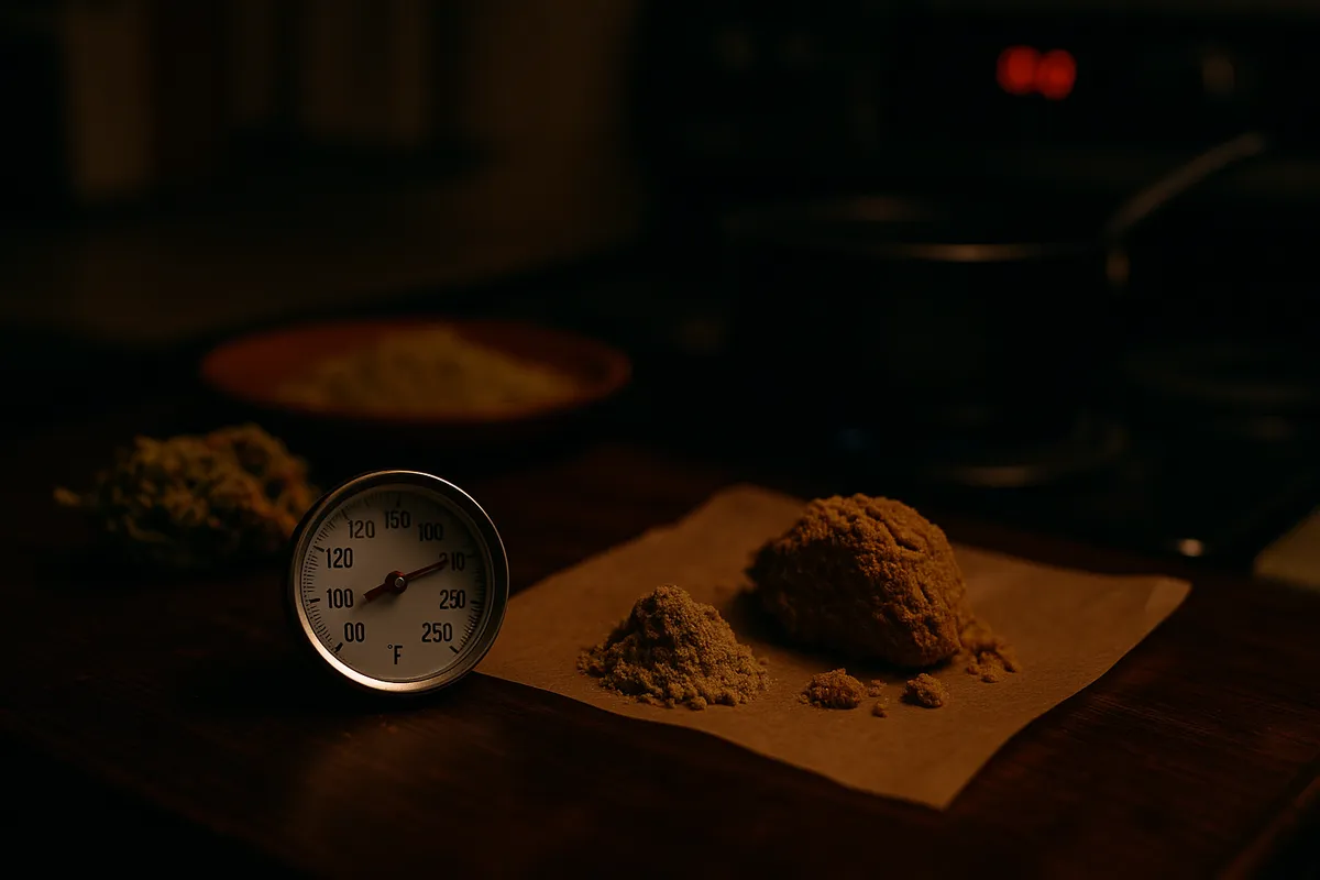 Decarb Temperature for Kief and Hash: What Changes vs Flower